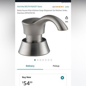 Delta soap dispenser